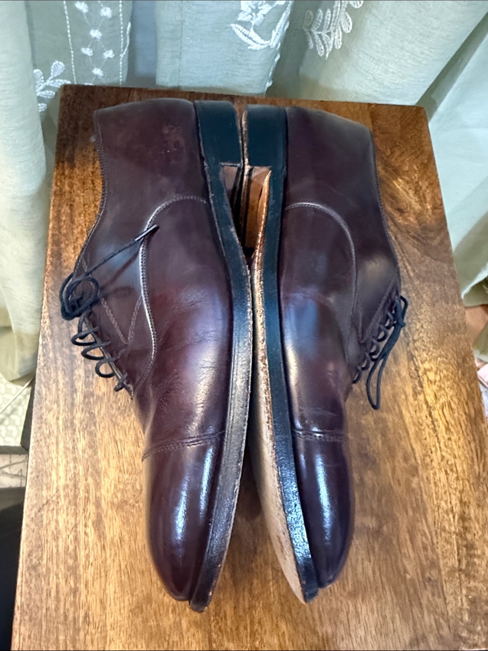 * Johnston & Murphy Optima chestnut brown leather oxford - Picture 5 of 7